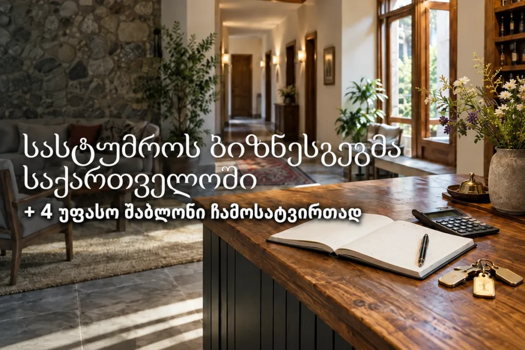 სასტუმროს ბიზნესგეგმა საქართველოში