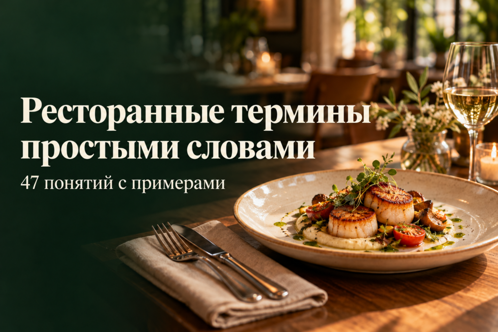 Ресторанные термины простыми словами: 47 понятий с примерами
